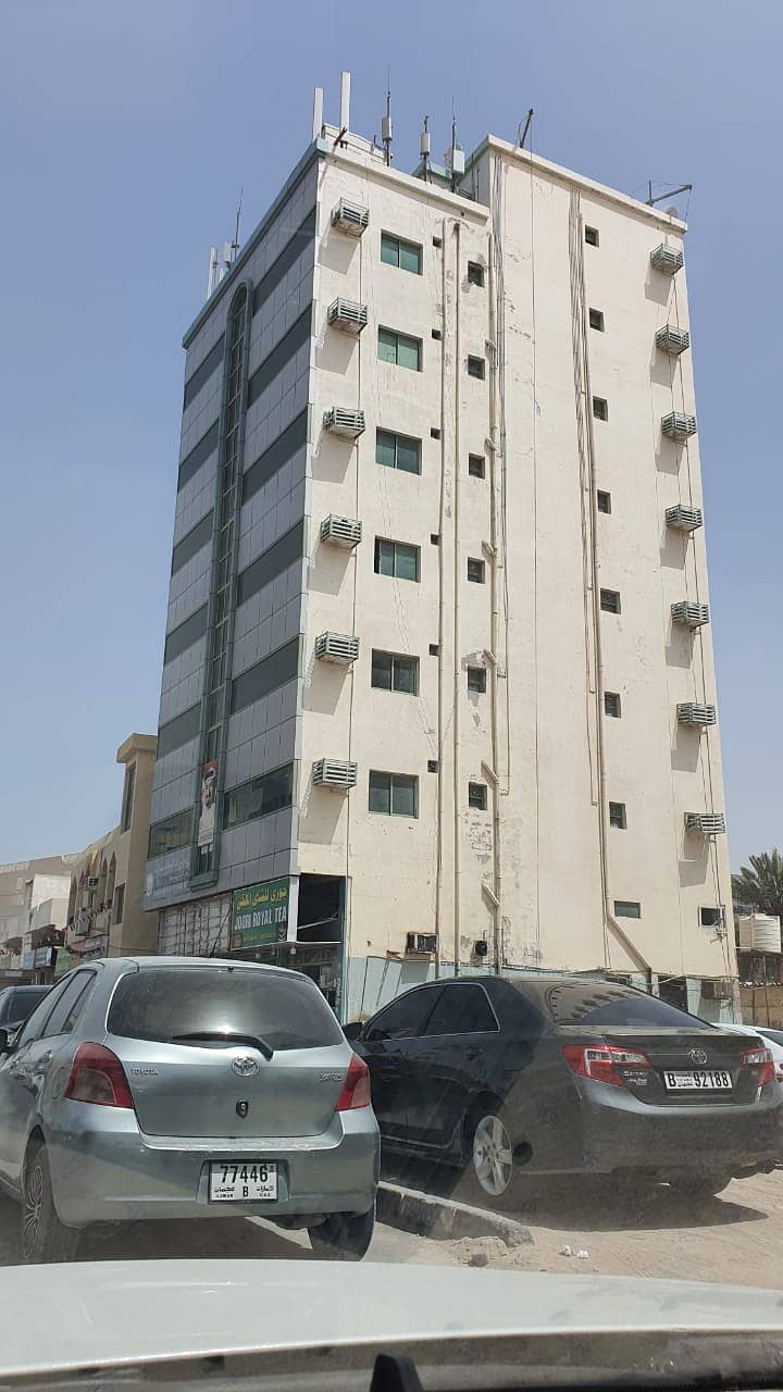 For sale a building in Ajman near a corniche on Qar Street, a special place