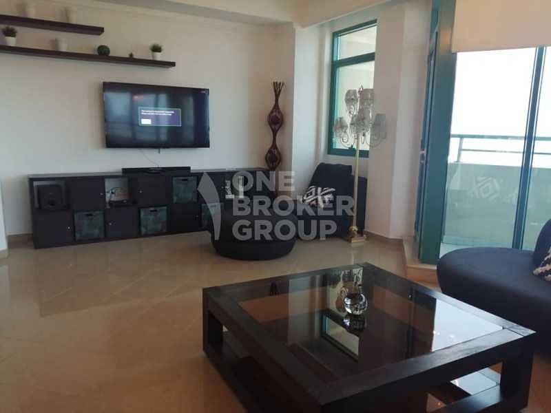 9 Furnished Apartment|full sea view|chiller free