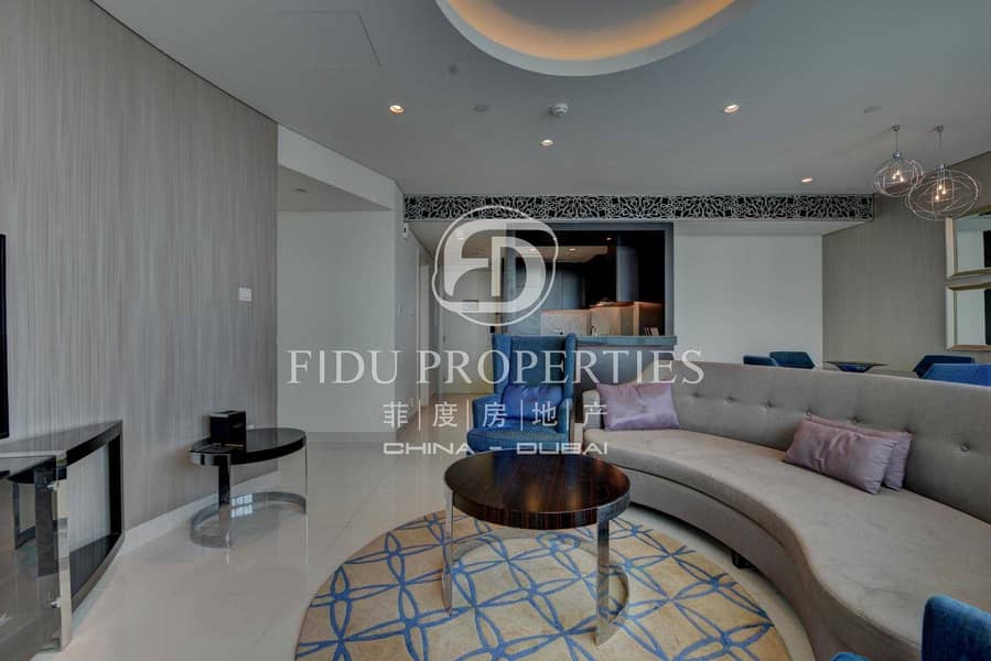 20 Designer Furnished 2BR | High Floor | Canal View