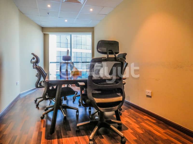 Office space in business center near Media city