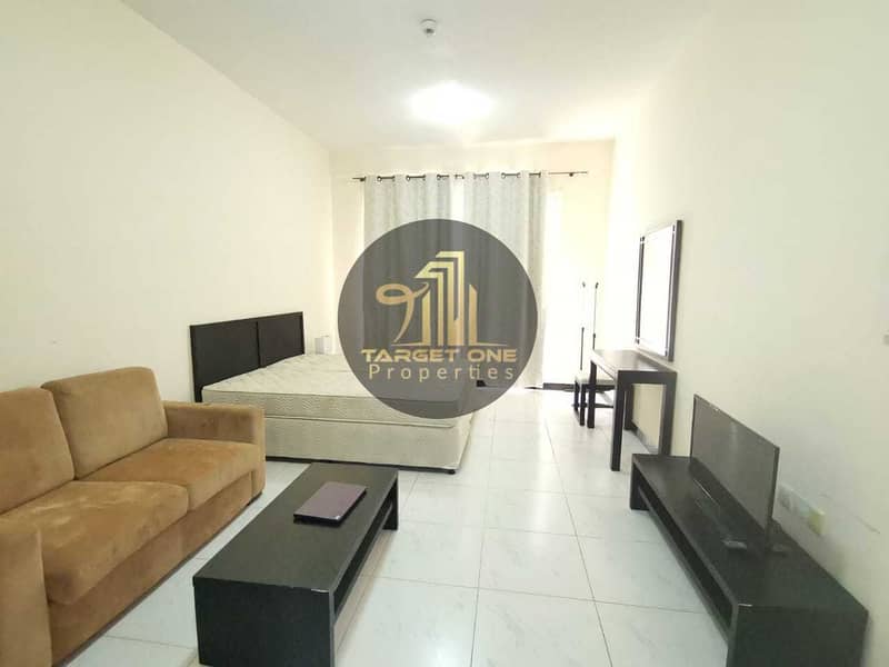 2 Fully Furnished Studio with Balcony| Monthly 3500 including DEWA