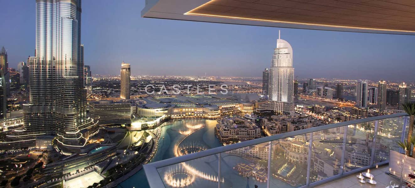 Burj Khalifa Fountain View- Hi Floor Corner unit
