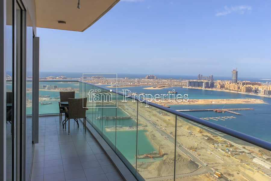 9 Sea/Palm views | Luxury Furnishing | High Floor