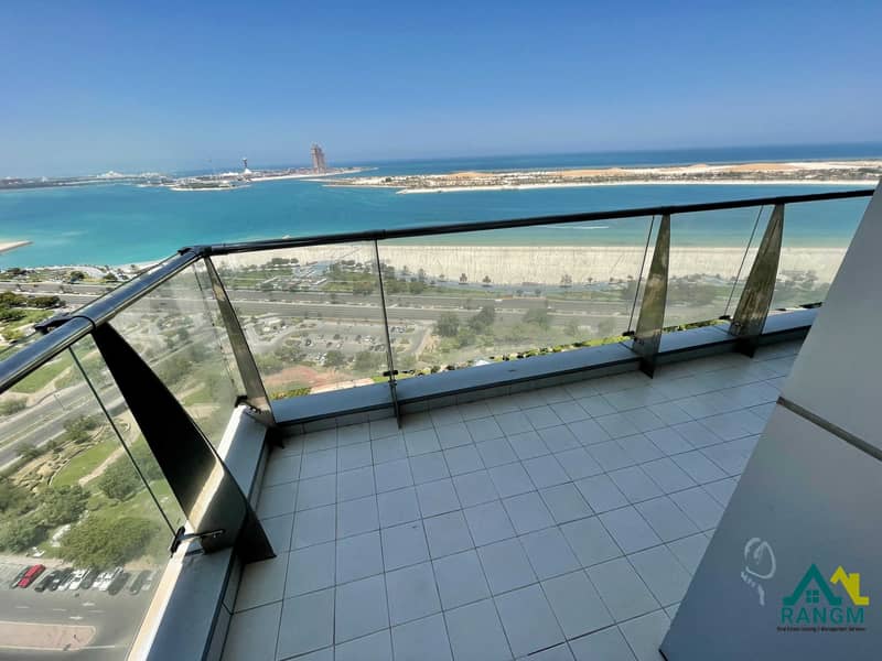Bright and Spacious 3bedroom apartment with balcony in corniche SEA VIEW