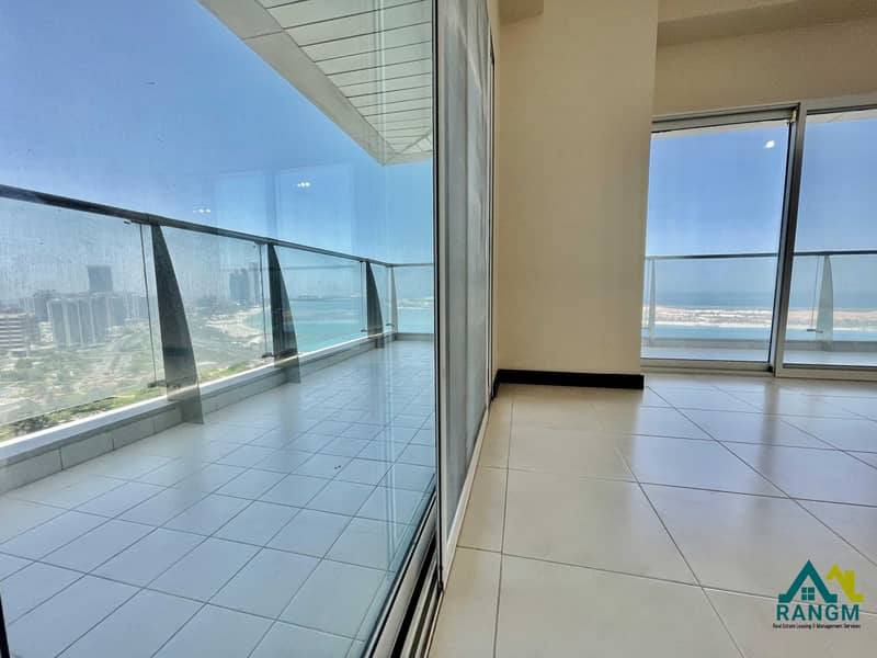 4 Bright and Spacious 3bedroom apartment with balcony in corniche SEA VIEW