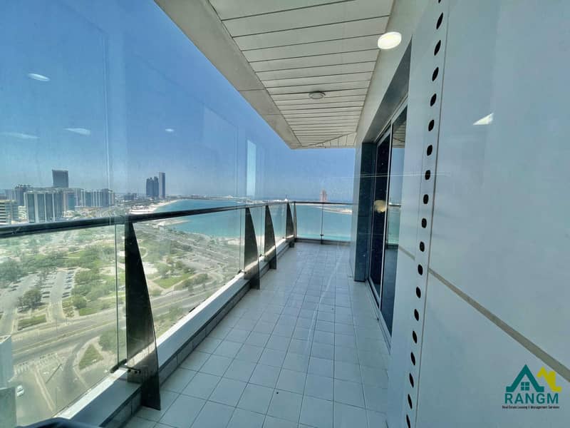 13 Bright and Spacious 3bedroom apartment with balcony in corniche SEA VIEW