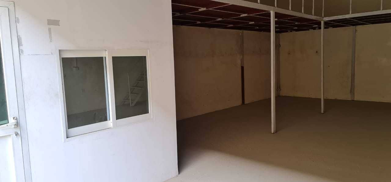 1000 sq ft Warehouse with Built-in 500 Sqft Mezzanine in Al Sajaa