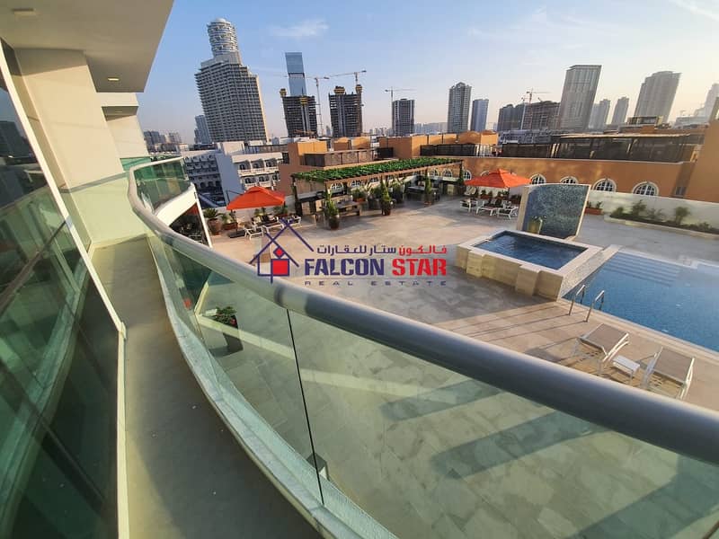 4 STUNNING POOL VIEW | FURNISHED ONE BED ROOM WITH BALCONY | FLEXIBLE PAYMENTS