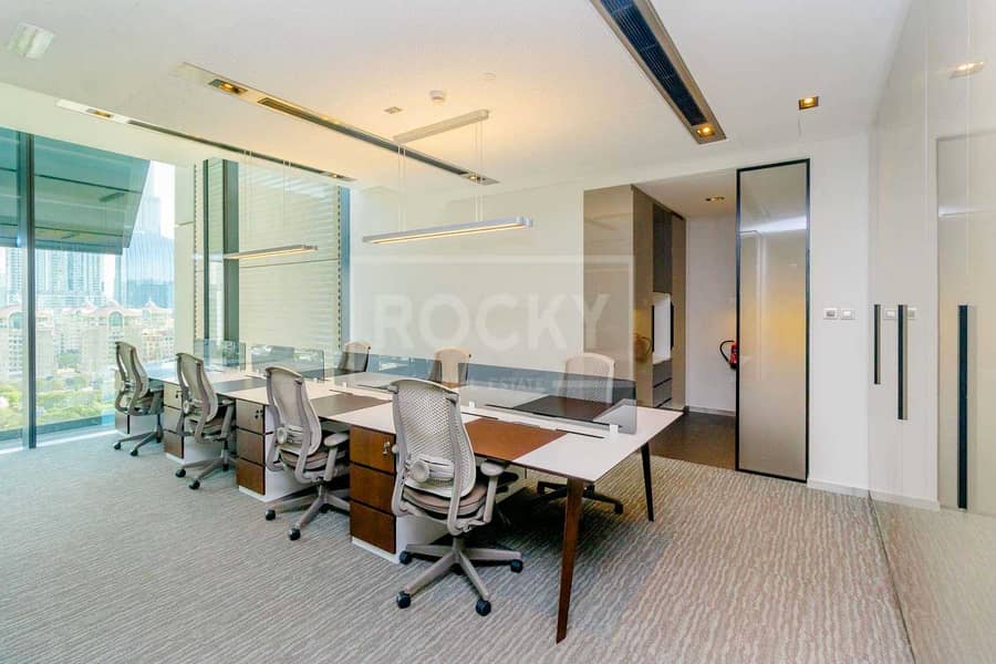 No Commission | Furnished Office | Burj Khalifa View | DIFC