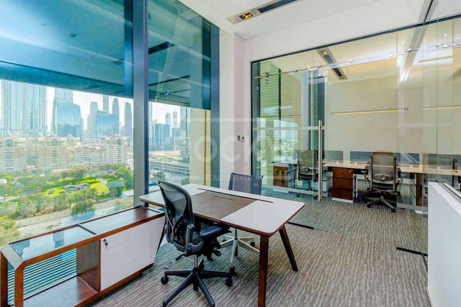 4 No Commission | Furnished Office | Burj Khalifa View | DIFC