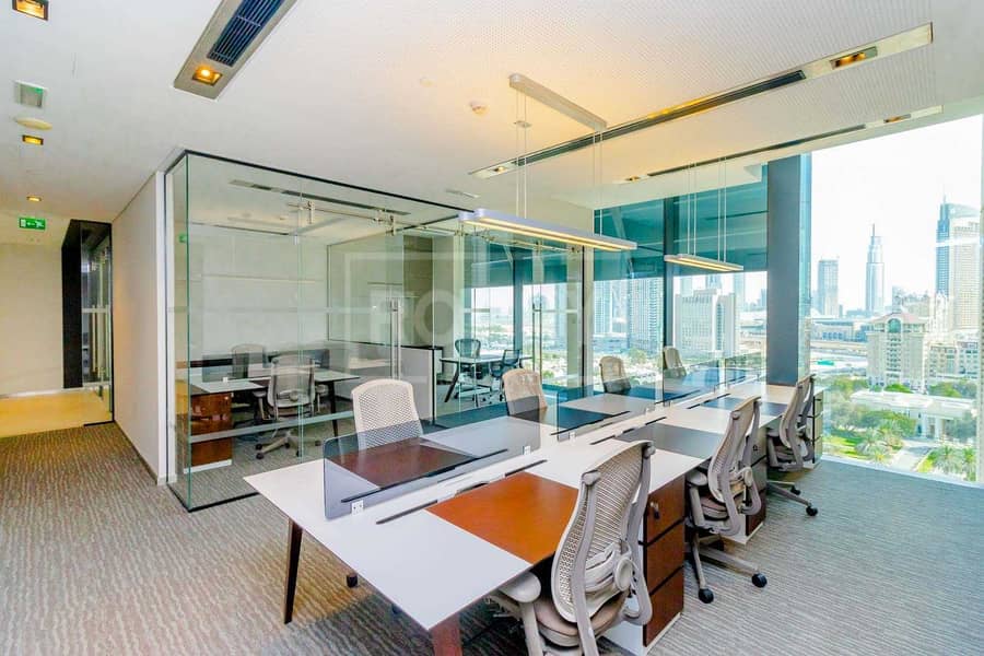 7 No Commission | Furnished Office | Burj Khalifa View | DIFC