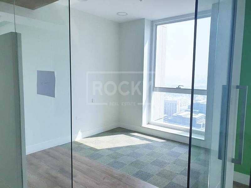 4 Office with Partition | High Floor | Latifa Tower