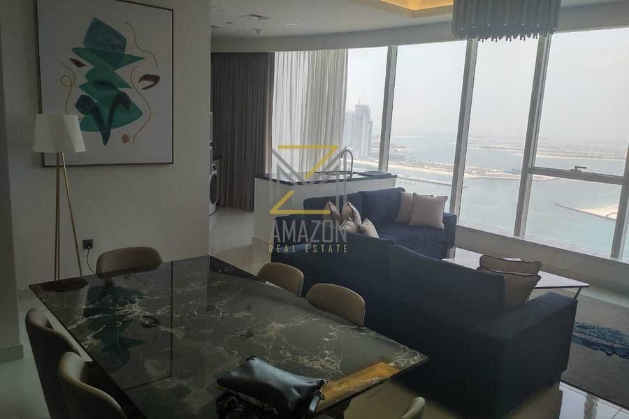 4 Amazing SEA VIEWS | Huge 2 Bedroom Apartment | Ready to Move In | Lowest Priced Investment | Avani Palm Views