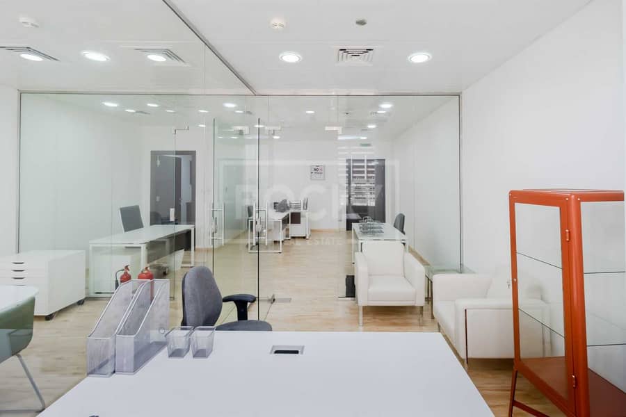 2 Elegant Furnished Office|Partitioned|Prime Location|DMCC