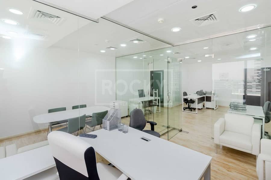 3 Elegant Furnished Office|Partitioned|Prime Location|DMCC