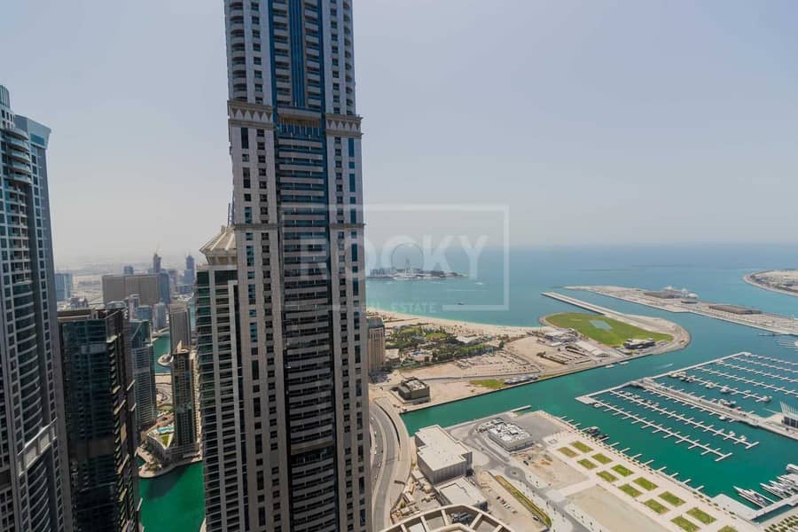 4 4-Bed plus Storage | Full Sea View | Dubai Marina