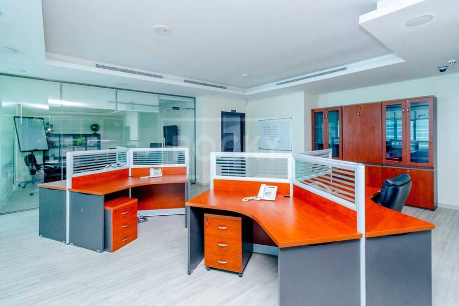 8 Fitted | Furnished Office | Chiller Free | Close to Metro