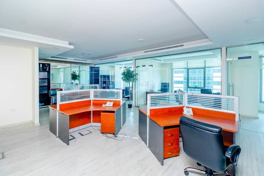 9 Fitted | Furnished Office | Chiller Free | Close to Metro
