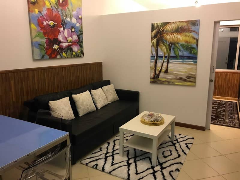 Upgraded fully furnished studio for rent in Dubai Marina