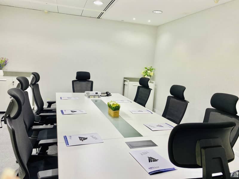 8 Fully Furnished Serviced  Office -with one manager Cabin -Suitable for 8 to 10 staff