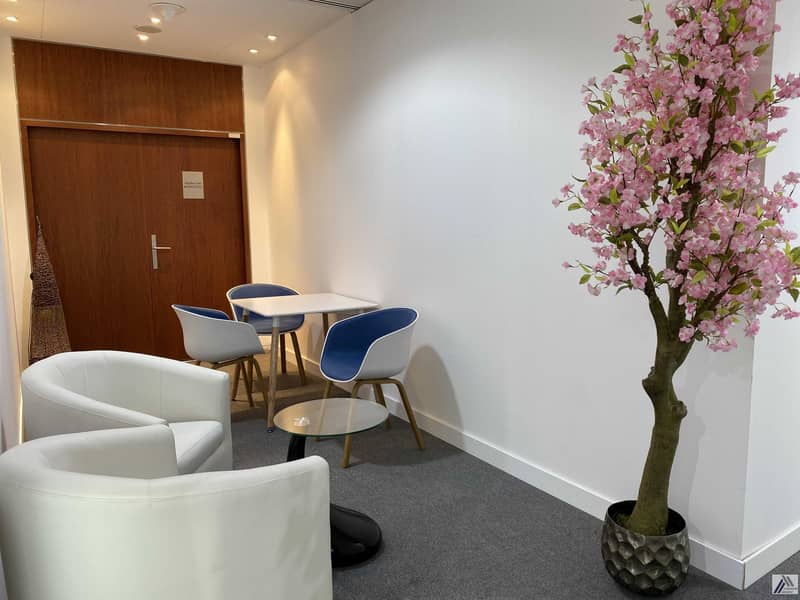 12 Fully Furnished Serviced  Office -with one manager Cabin -Suitable for 8 to 10 staff