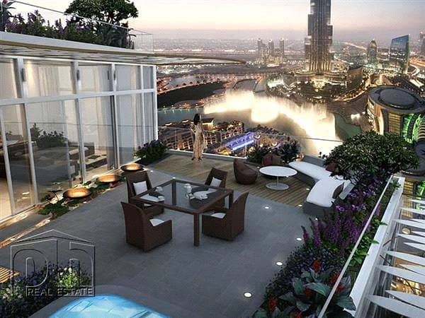 Large 2Bed Plus Study | Fountain And Burj View