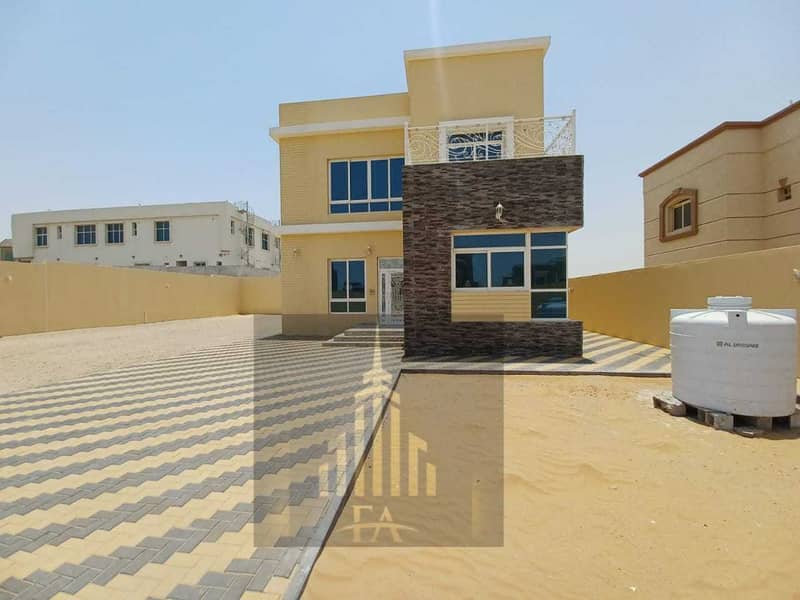 GRAB THE DEAL BEAUTIFULL DESGIN WITH BIG HOSH VILLA FOR RENT 5 BEDROOMS HALL IN BARASHI  SHARJAH RENT100,000/- AED YEARLY