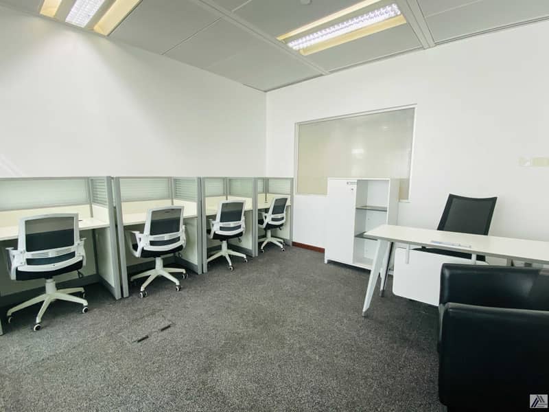 Fully Furnished and serviced office -ONE payment-Conference Room Facility -Linked with Metro