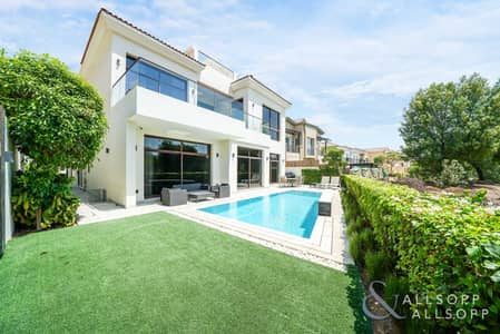5 Bedroom Villa for Sale in Jumeirah Golf Estate, Dubai - Exclusive | Basement and Elevator | Golf View 5 Bedroom Villa for Sale in Jumeirah Golf Estate, Dubai - Exclusive | Basement and Elevator | Golf View
