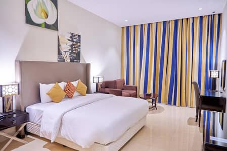 Hotel Apartment for Rent in Al Barsha, Dubai - Spacious Deluxe In Serviced Hotel Apartment ! Free Cleaning !Close to MOE
