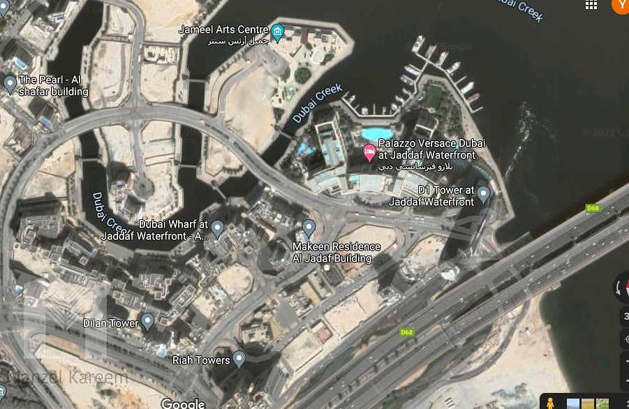 2 G+7 plot in Jaddaf waterfront next to Palazzo Versace hotel