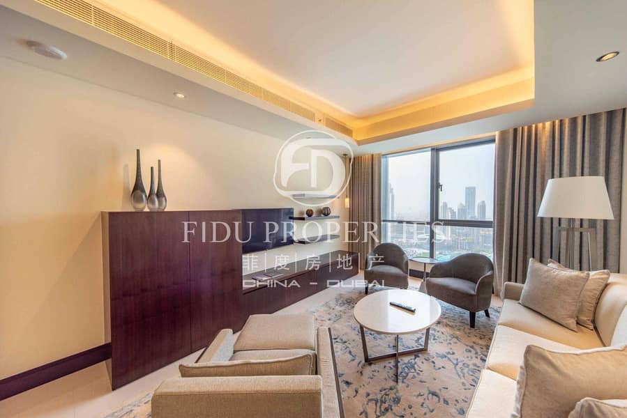 2 Full Burj and Fountain view | High floor | All in