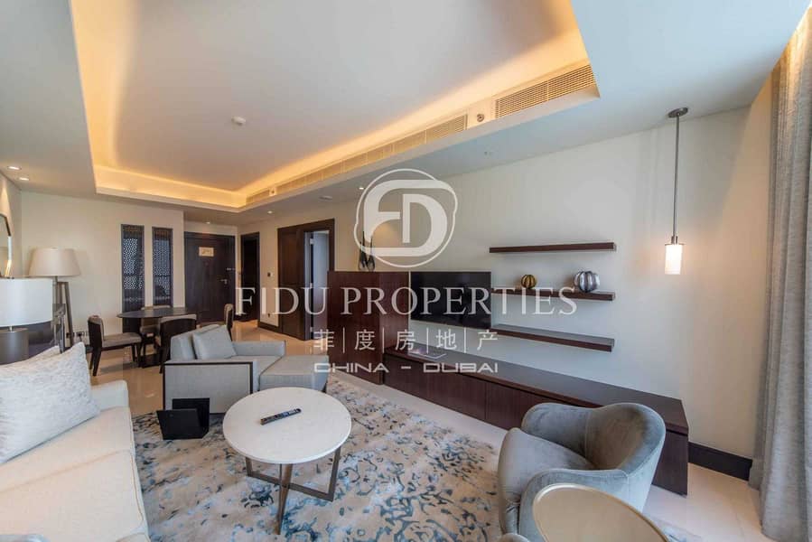 3 Full Burj and Fountain view | High floor | All in