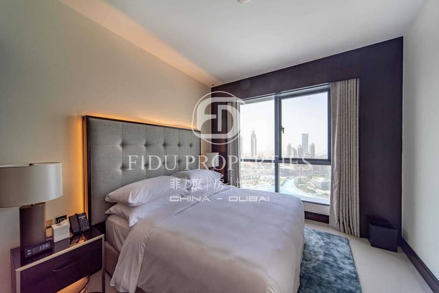 8 Full Burj and Fountain view | High floor | All in