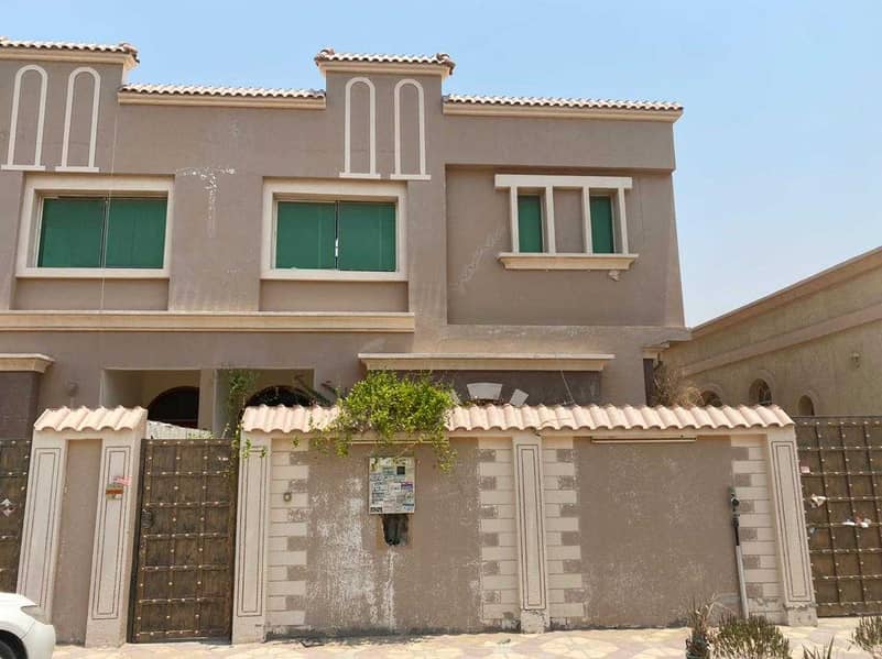 For rent in Ajman Al Rawda, a two-storey villa
 4000 feet area
 4 rooms, tw