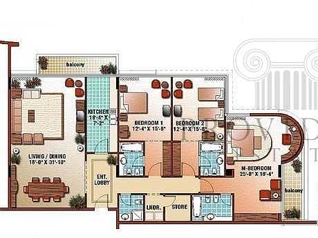18 Spacious Apartment | Full Marina View | Vacant
