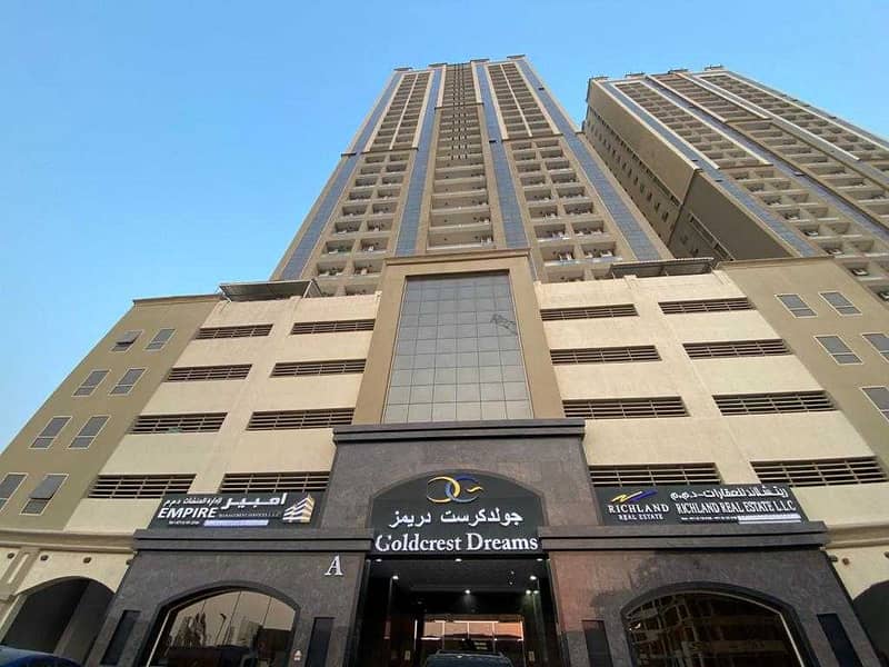 Brand new 1 bedrooms Available for Sale in Goldcrest Tower (FEWA)