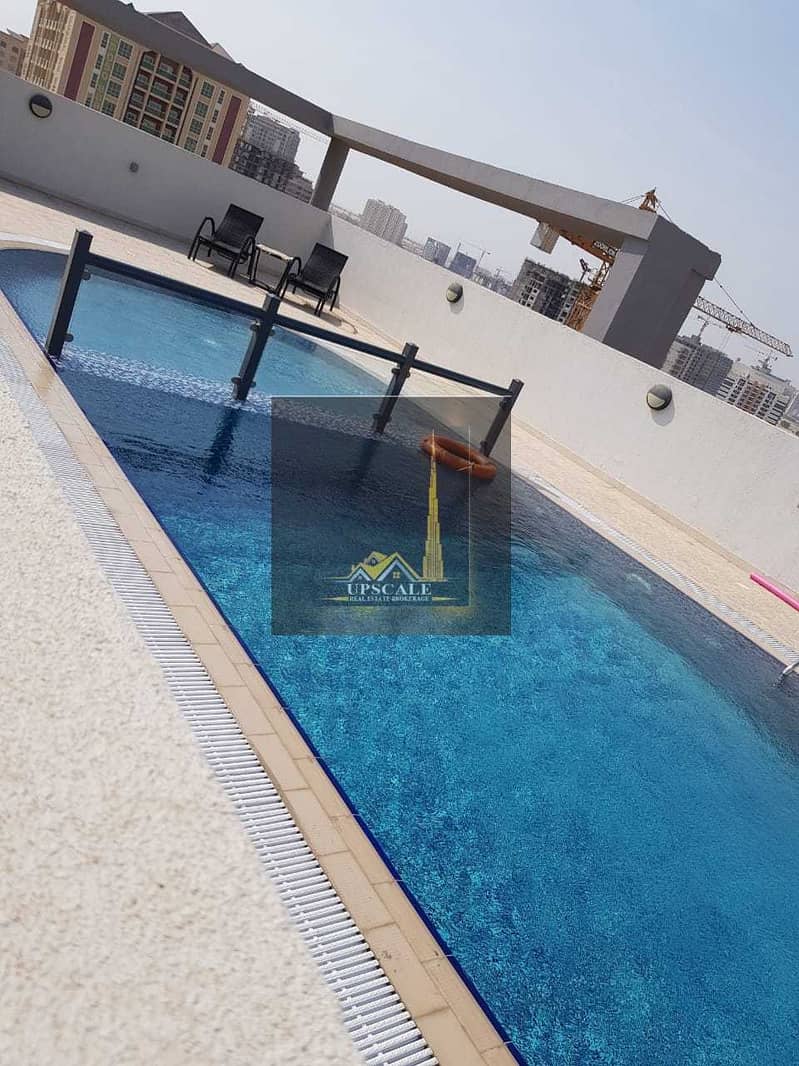 95 Fully Furnished 1Bhk Chiller free only 41k in Dubai land