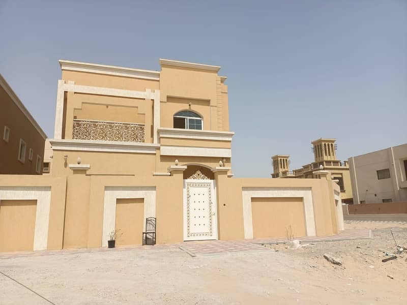 For sale, a new villa, the first inhabitant, with a distinctive Arabic design, without down payment, close to the neighboring street behind Nesto, a very large area