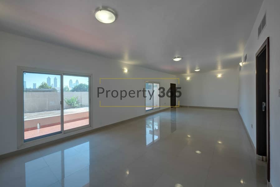 4 Private Garden / 3 Bedrooms plus Maid`s / 7 min from Jumeirah Beach