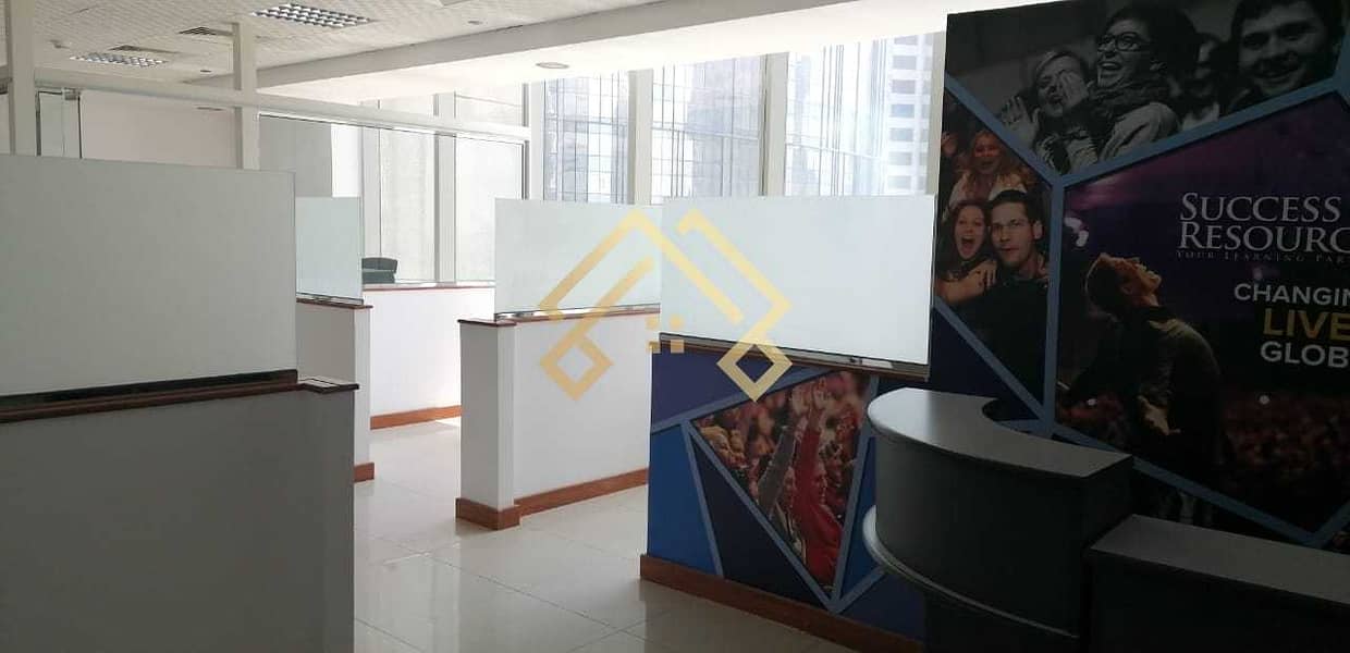 3 Fully Fitted  High Floor  Office With Glass Partitions |Close to Metro