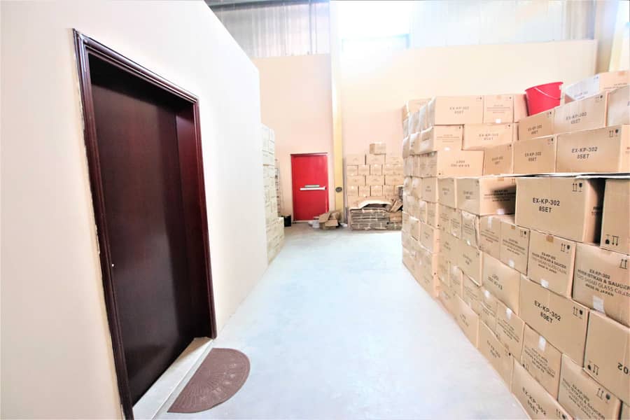 24 FULLY FITTED WAREHOUSE WITH OFFICE FOR SALE IN AL SAJAH