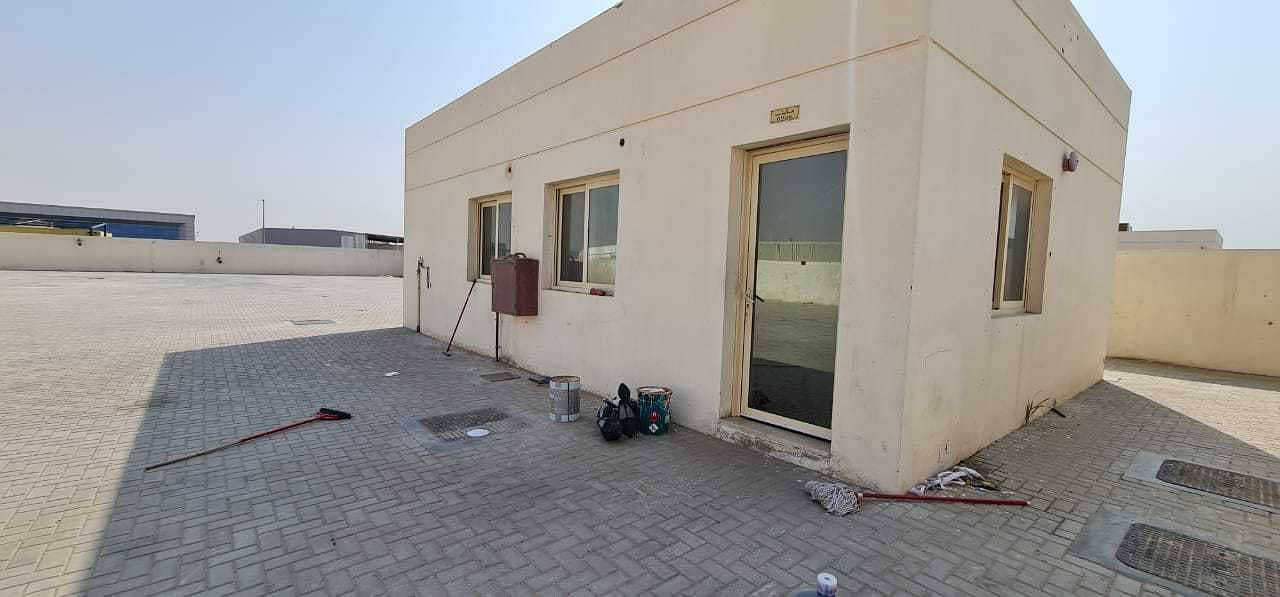 15000 sq ft Fully interlocked Yard with 25 KVA Available in Al Sajaa