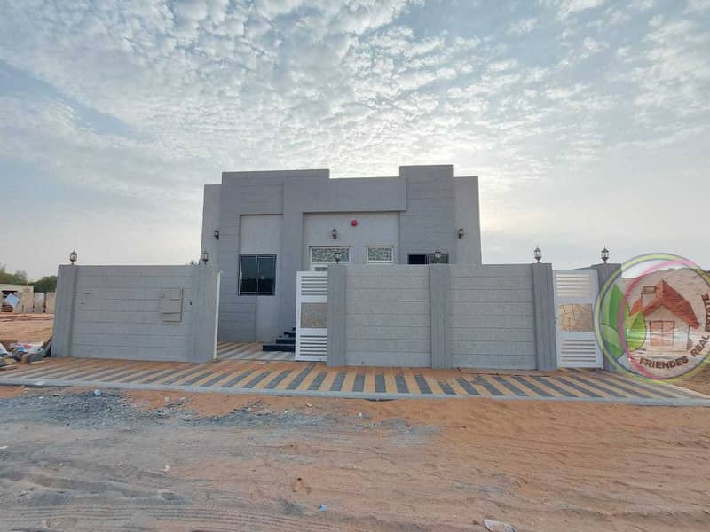 Modern villa for sale, one of the most luxurious villas in Ajman, at a very attractive price, with the design of palaces, and with hotel finishing, ve