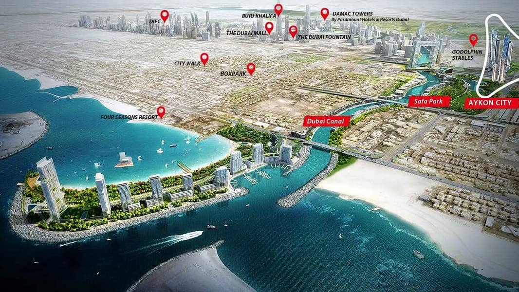 8 Studio Apartment  with 3- years Payment  Plan in Sheikh Zayed Road by Damac