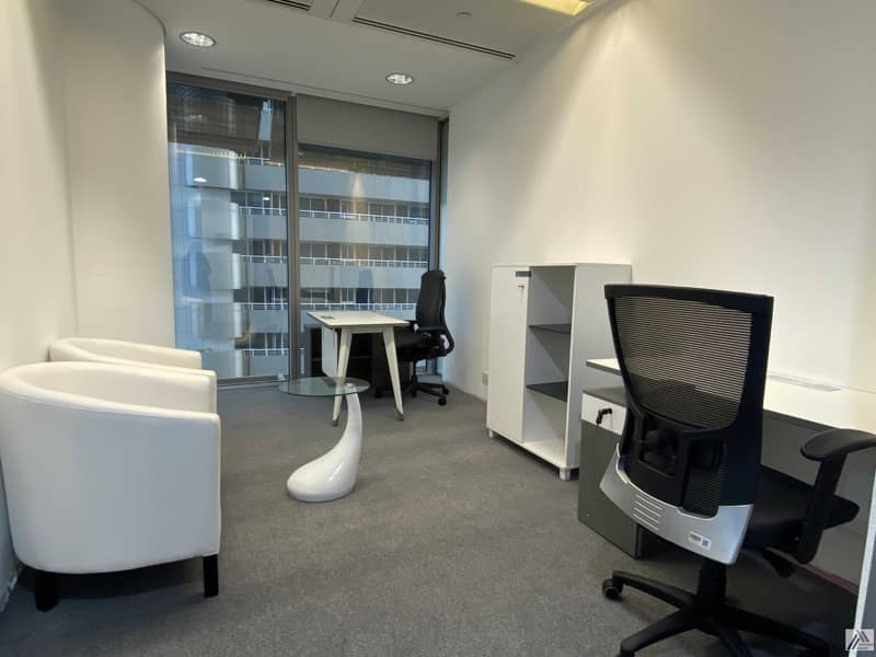 4 Serviced Furnish Best Office Suitable for 2 Staff / Linked with Metro/ with Meeting and Conference  room