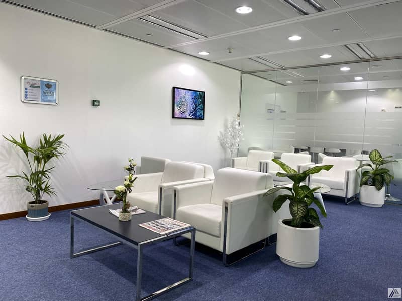 11 Serviced Furnish Best Office Suitable for 2 Staff / Linked with Metro/ with Meeting and Conference  room