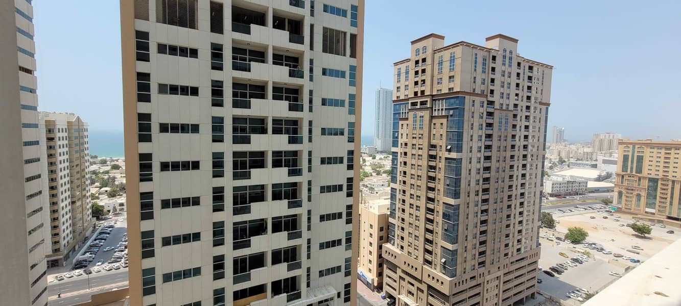 SPACIOUS PARTIAL SEA VIEW  OPEN KITCHEN 2BHK FOR RENT  AT AJMAN ONE TOWERS