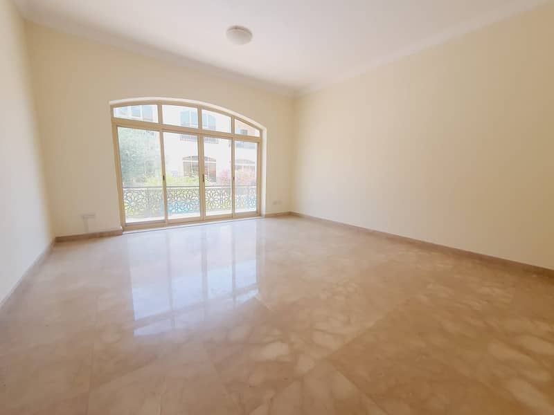 11 Very spacious 5bhk compound villa with study & shared pool+gym in umm suqaim 1 rent is 240k