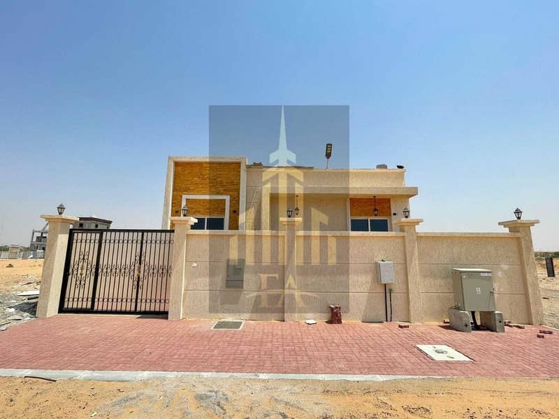 GOOD DEAL BRAND NEW VILLA 3BAROOMS HALL AVAILBLE FOR RENT IN Al ZAHYA  AJMAN YEARLY RENT 50000/- AED YEARLY